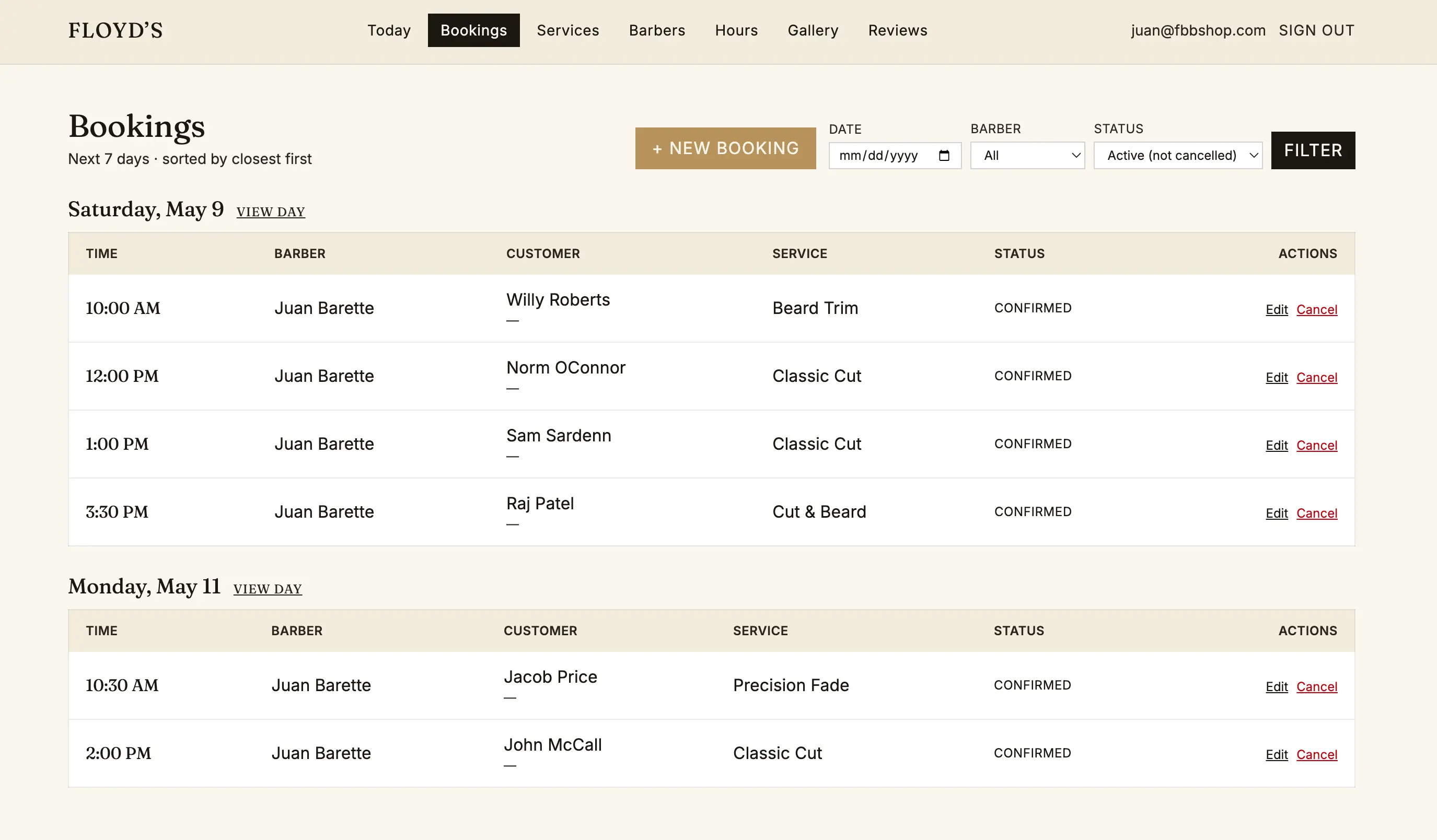 Appointment scheduling automations